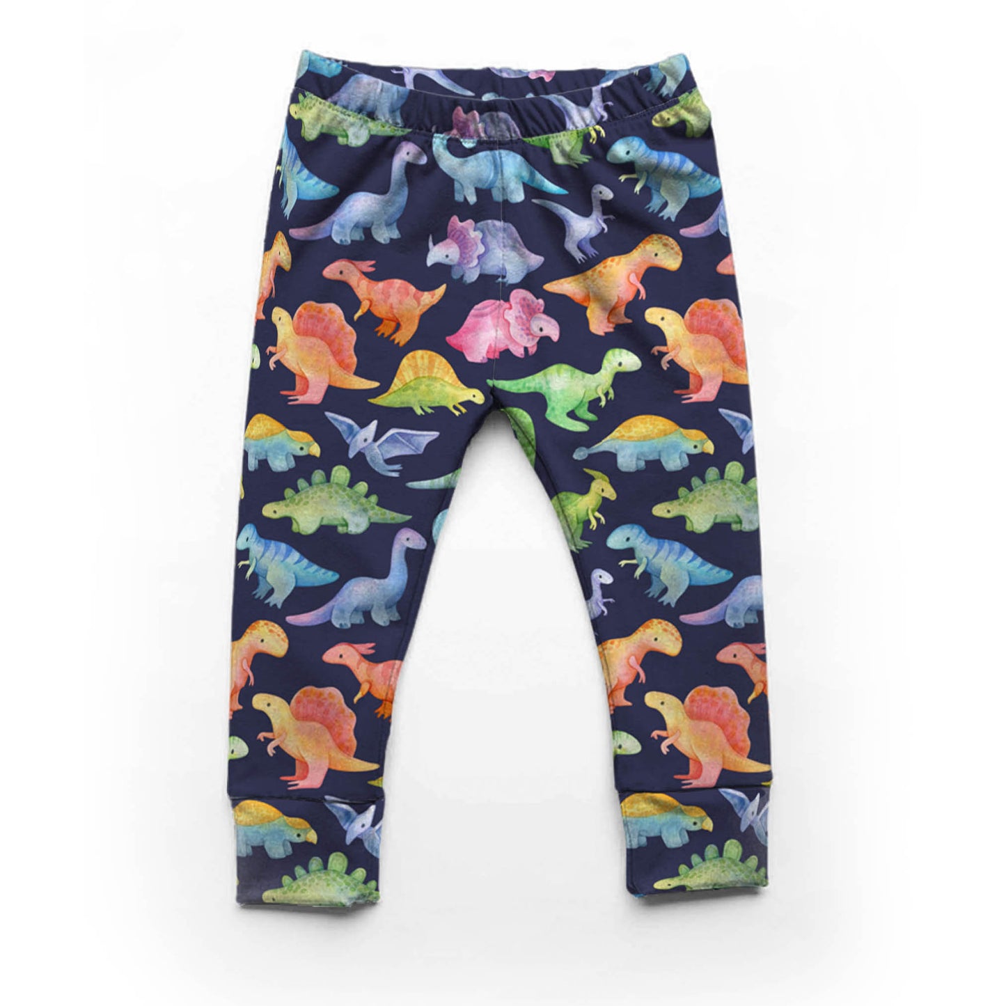 45cm Rainbow Dinos - Organic Cotton Jersey