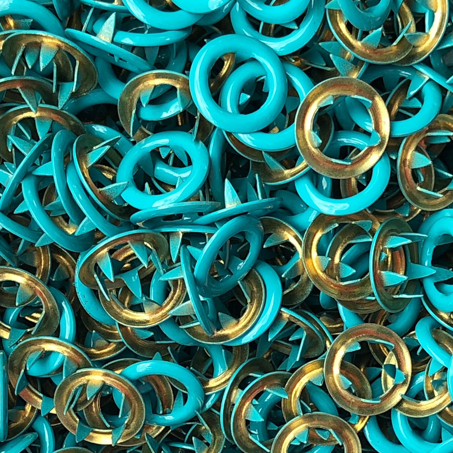 Jade - 11mm Metal Open Ring Snap - 20pk