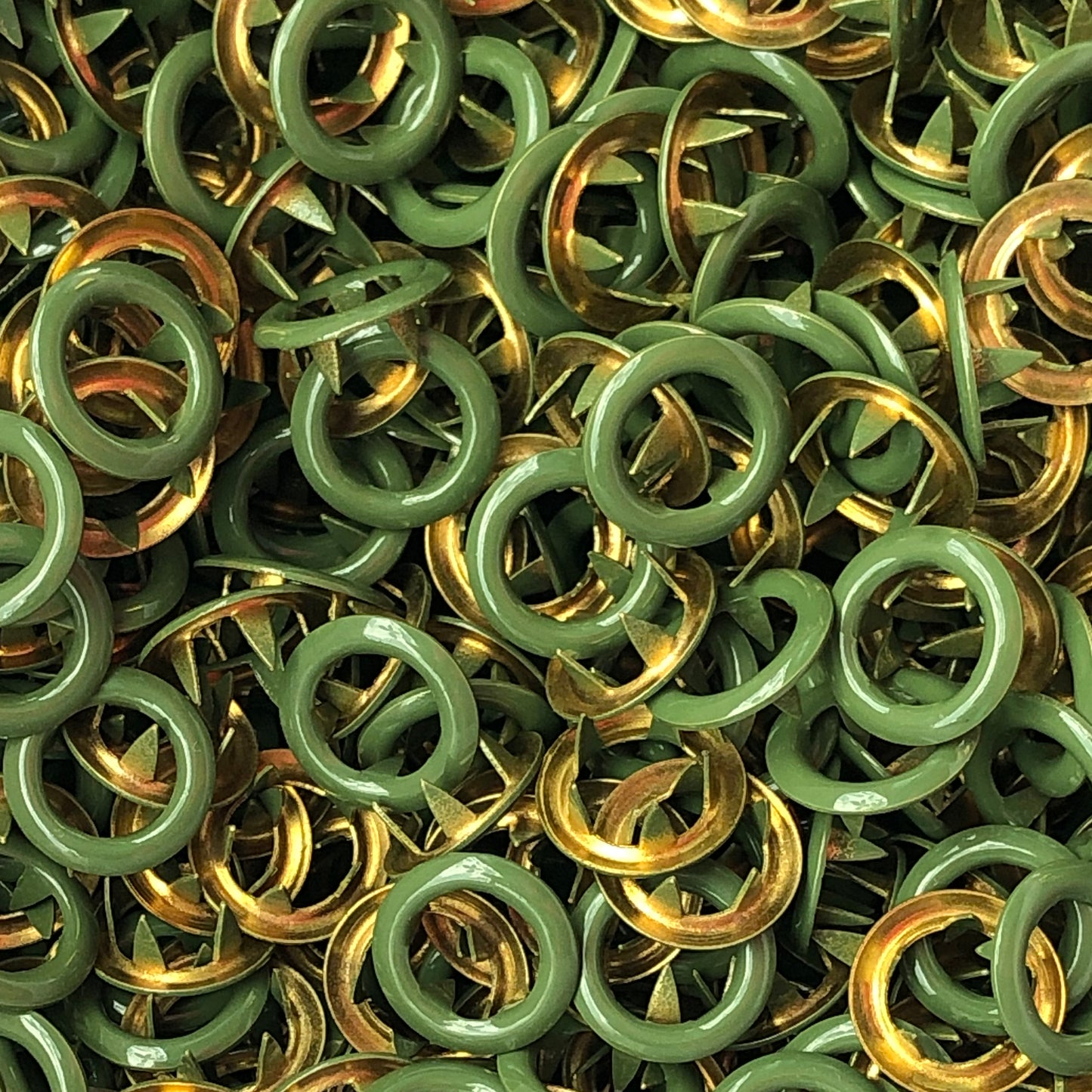 Leaf - 11mm Metal Open Ring Snap - 20pk