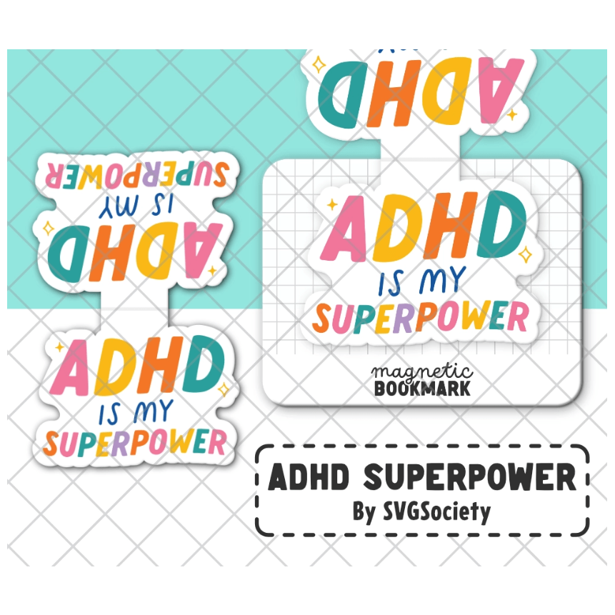 ADHD is My Superpower - Magnetic Bookmark