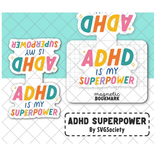 ADHD is My Superpower - Magnetic Bookmark