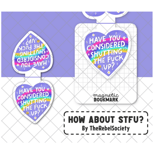 How about STFU? - Magnetic Bookmark