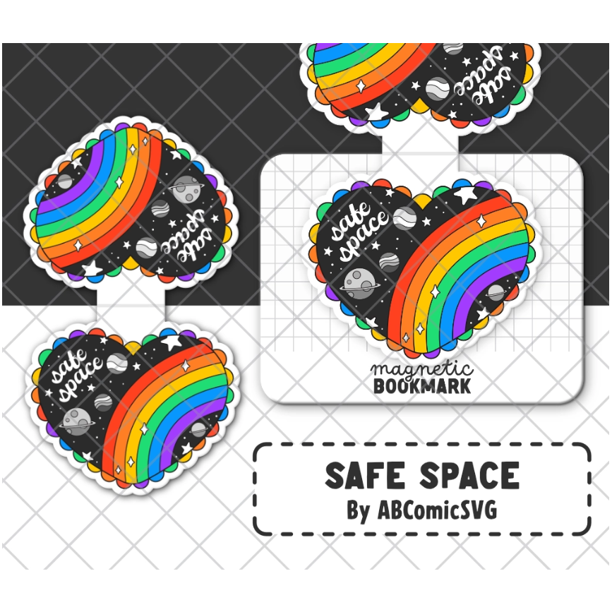 Safe Space - Magnetic Bookmark