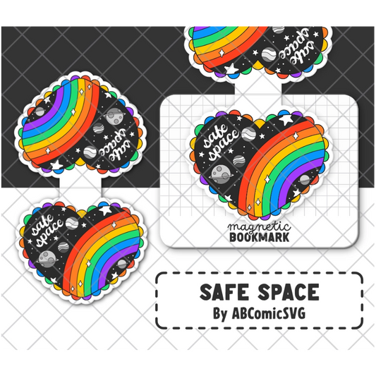 Safe Space - Magnetic Bookmark