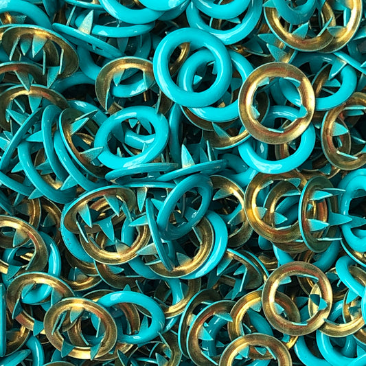 Jade - 11mm Metal Open Ring Snap - 20pk